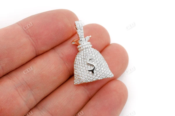 1.50CTW Diamond Money Bag Pendant  customdiamjewel   