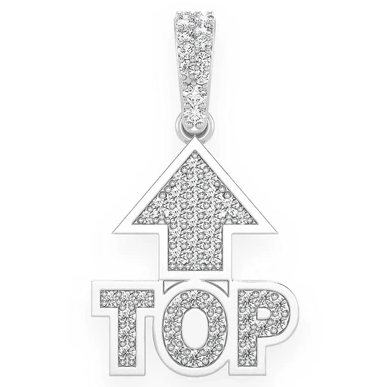 0.25CTW Top Emoji Hip Hop Pendant  customdiamjewel   