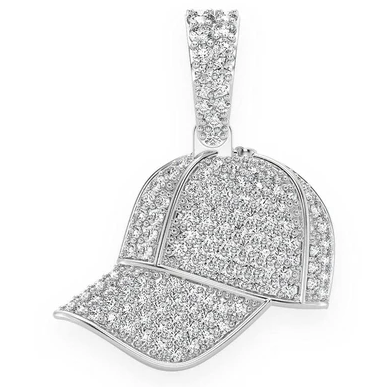 0.50CTW Cluster Diamond Ballcap Pendant  customdiamjewel   