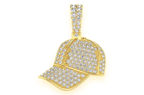 0.50CTW Cluster Diamond Ballcap Pendant  customdiamjewel   