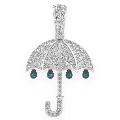 0.75CTW Multi Diamond Umbrella Pendant  customdiamjewel   