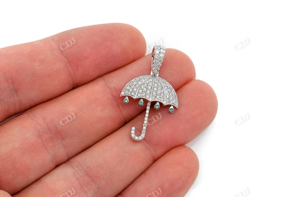 0.75CTW Multi Diamond Umbrella Pendant  customdiamjewel   