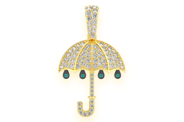 0.75CTW Multi Diamond Umbrella Pendant  customdiamjewel   