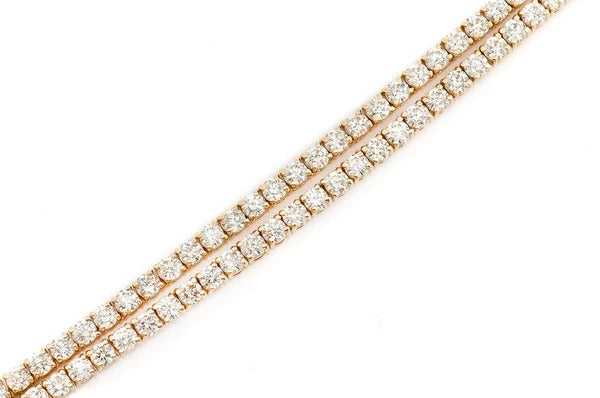 Luxury Tennis Chain Necklace Round Diamond Jewelry  customdiamjewel   