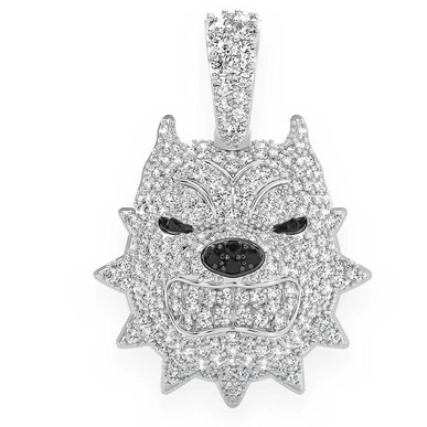 1.25CTW Round Diamond Pitbull Pendant  customdiamjewel   