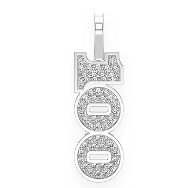 0.33CTW $100 Bill Number Pendant  customdiamjewel   