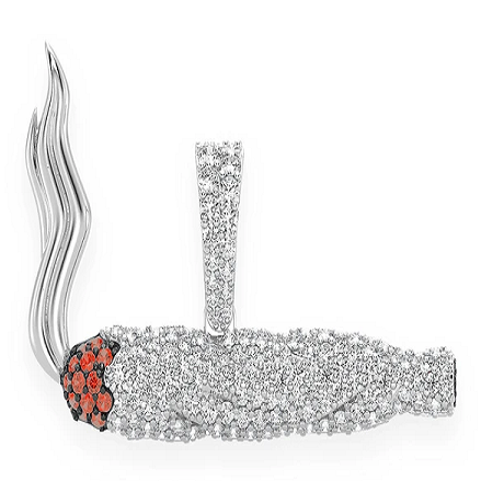 1.25CTW Alternative Diamond Burning Joint Pendant  customdiamjewel   