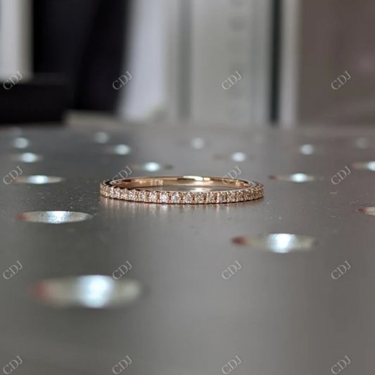 0.2CTW Micro Pave Eternity Diamond Wedding Band  customdiamjewel   