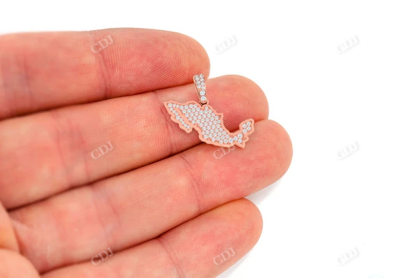 0.33CTW Diamond Mexico Country Pendant  customdiamjewel   