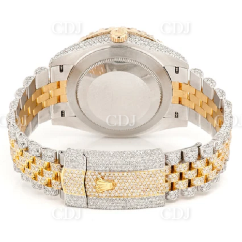 Rolex 41MM Round Dial Ice Out Diamond Watch (20.43CTW)  customdiamjewel   