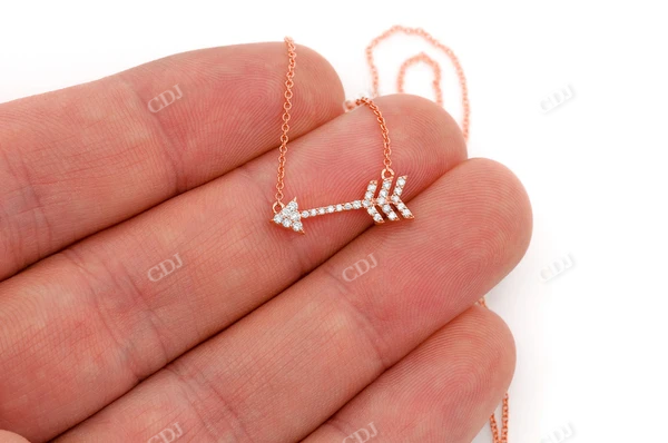 Diamonds Arrow Cupid Necklace for Women  customdiamjewel   