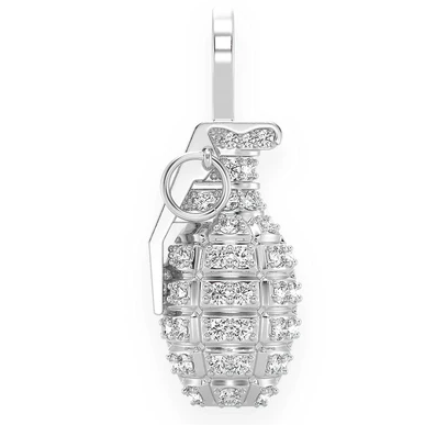 0.40CTW Diamond Grenade Pendant  customdiamjewel   