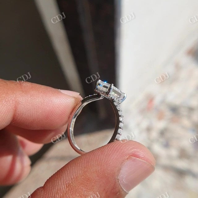 Antique Portrait Cut Moissanite Ring For Woman  customdiamjewel   