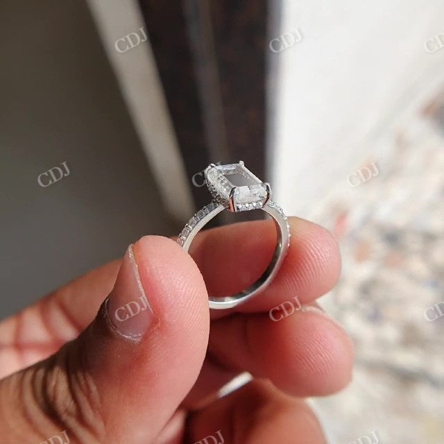 Antique Portrait Cut Moissanite Ring For Woman  customdiamjewel   