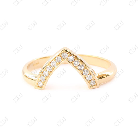 0.15CTW Round Lab Grown Diamond Nesting Wedding Ring  customdiamjewel   