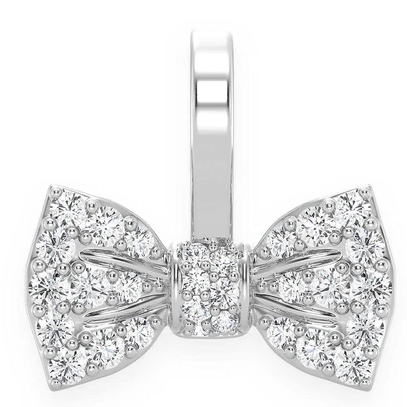 0.20CTW Diamond Mini Bowtie Pendant  customdiamjewel   