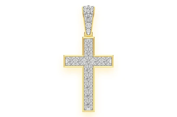 0.25CTW Diamond Cross Pendant  customdiamjewel   