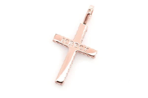 0.80CTW Two Row Cross Pendant  customdiamjewel   