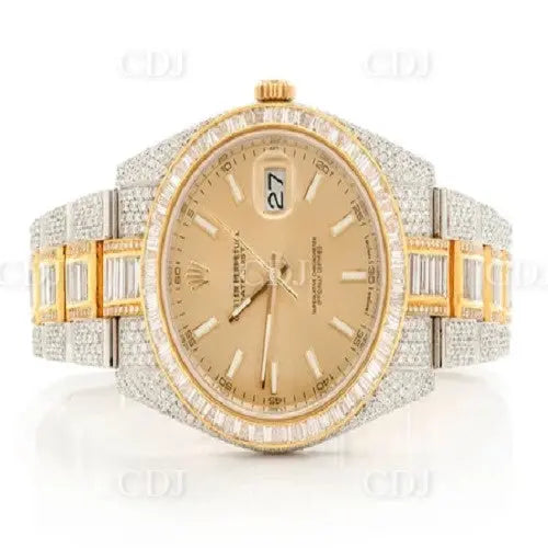 Top Sales Iced Out Rolex Diamond Watch (18.90CTW)  customdiamjewel   