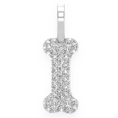 0.35CTW Diamond Dog Bone Pendant  customdiamjewel   