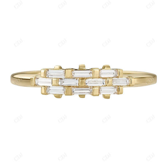 0.25ctw Baguette Lab Grown Diamond Wedding Band  customdiamjewel 10KT Yellow Gold VVS-EF