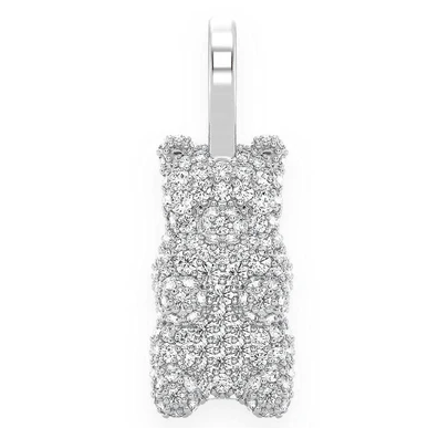 0.66CTW Diamond Gummy Bear Pendant  customdiamjewel   