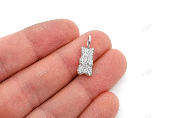 0.66CTW Diamond Gummy Bear Pendant  customdiamjewel   