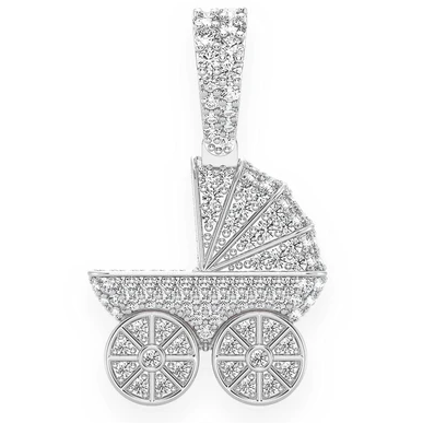 0.66CTW Baby Stroller Pendant  customdiamjewel   