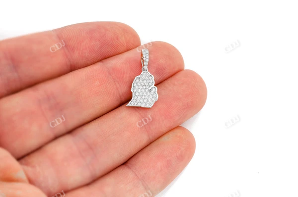 0.33CTW Michigan State Diamond Pendant  customdiamjewel   