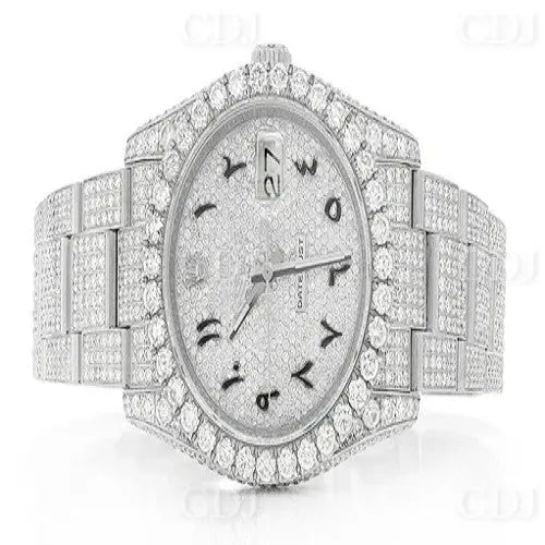 36MM Stainless Steel High Quality Rolex Diamond Watch(16.15CTW)  customdiamjewel   