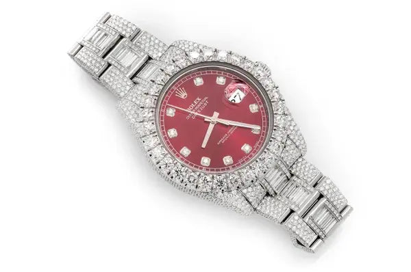 Luxury Round Cut Diamond Iced Out Watch (24.88CTW)  customdiamjewel   