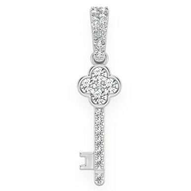 0.25CTW Cluster Key Pendant  customdiamjewel   