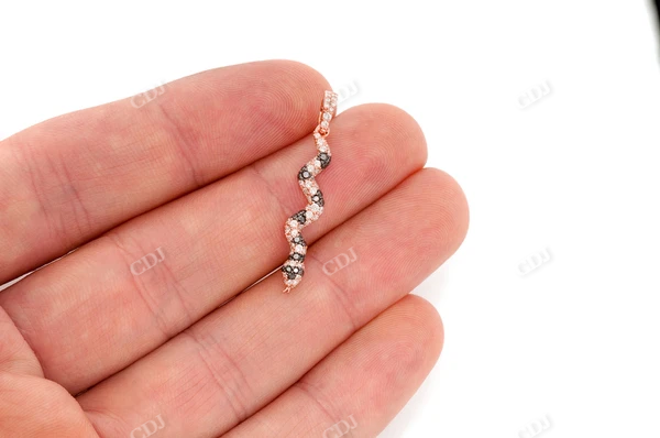 0.60CTW Alternative Diamond Snake Pendant  customdiamjewel   