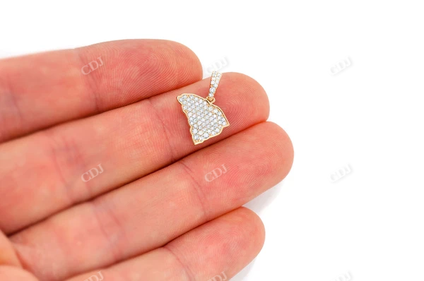 0.33CTW Diamond South Carolina State Pendant  customdiamjewel   