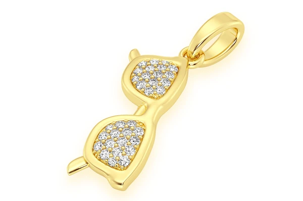 0.25CTW Diamond Sunglass Pendant  customdiamjewel   