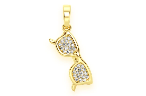 0.25CTW Diamond Sunglass Pendant  customdiamjewel   