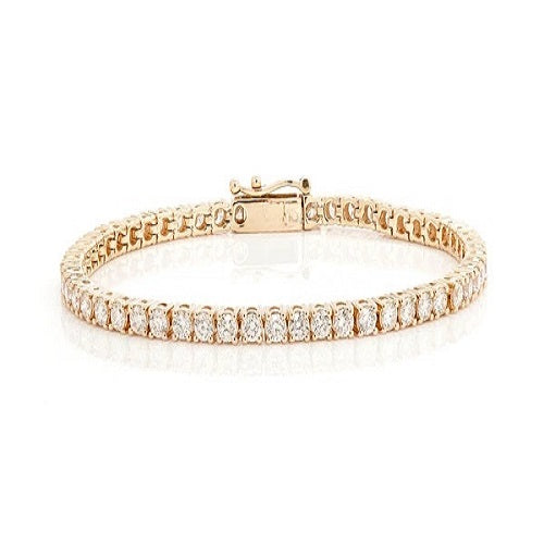 Trendy Prong Set Tennis Diamond Bracelet  customdiamjewel   