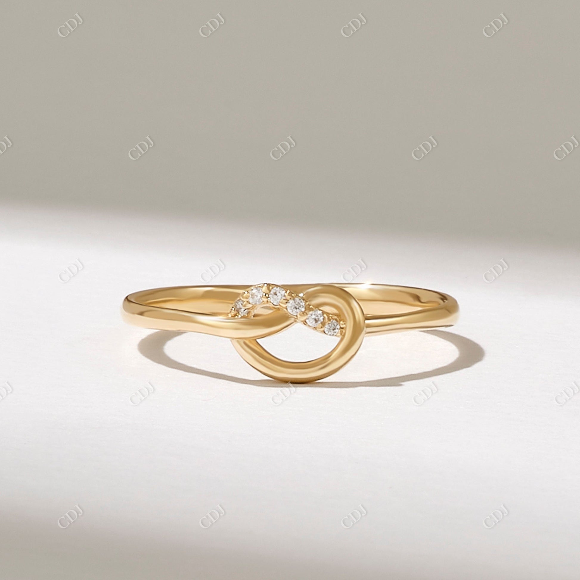0.03CTW Diamond Premium Knot Wedding Band  customdiamjewel   