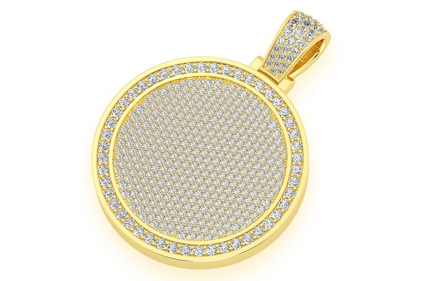 5.00CTW Round Medallion Hip Hop Pendant  customdiamjewel   