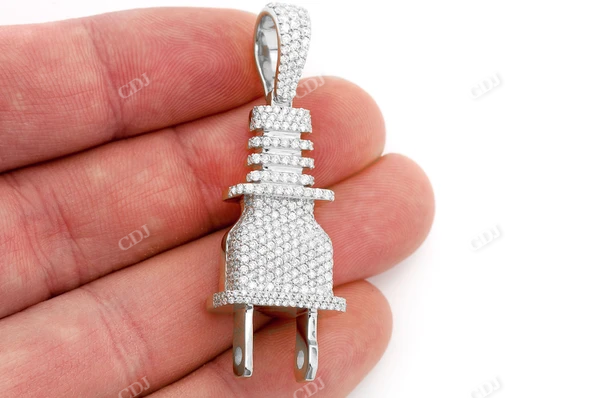 2.15CTW Electric Plug Pendant  customdiamjewel   