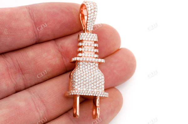 2.15CTW Electric Plug Pendant  customdiamjewel   