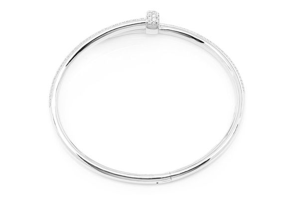 High Quality Diamond Nail Bangle Bracelet  customdiamjewel   