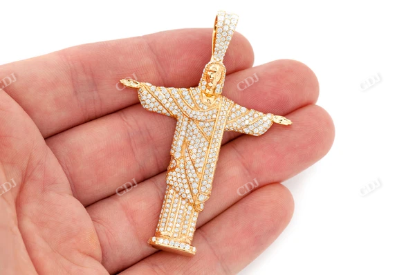 4.25CTW Christ The Redeemer Pendant  customdiamjewel   