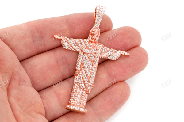 4.25CTW Christ The Redeemer Pendant  customdiamjewel   