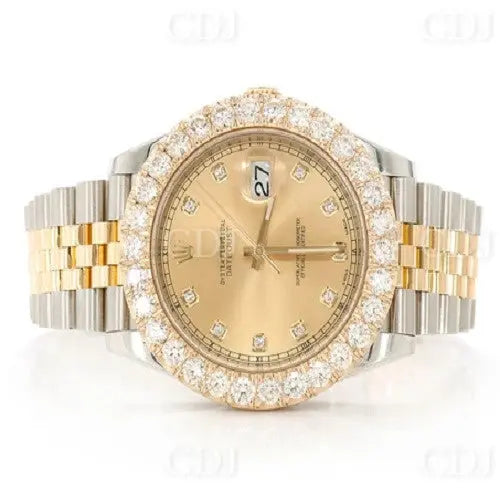 Shine Bright Rolex Dazzling Diamond Watch (6.00CTW)  customdiamjewel   