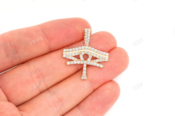 1.40CTW Diamond Eye Of Ra Pendant  customdiamjewel   