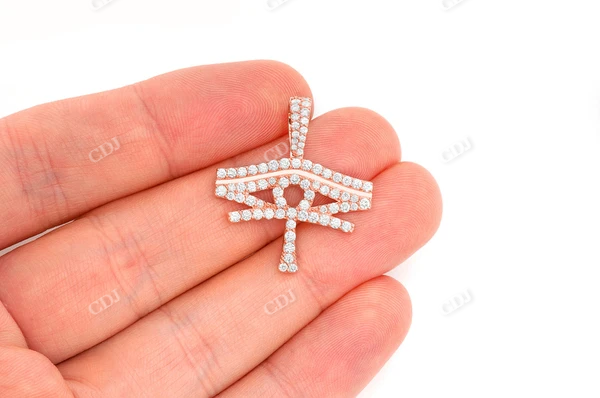 1.40CTW Diamond Eye Of Ra Pendant  customdiamjewel   