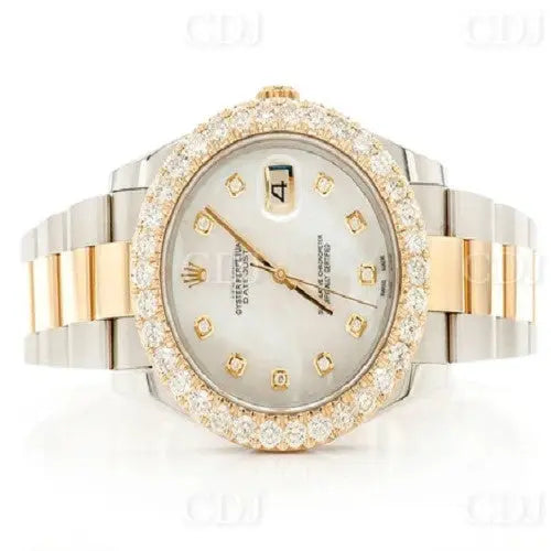 Hip Hop Bezel Set Rolex Diamond Watch (5.00CTW)  customdiamjewel   