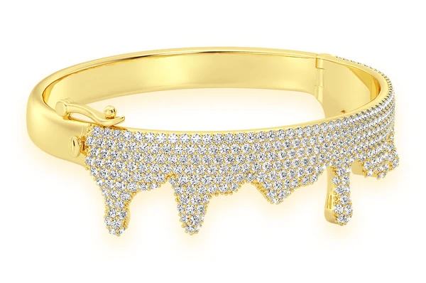 Attractive Diamond Drip Bangle Bracelet  customdiamjewel   