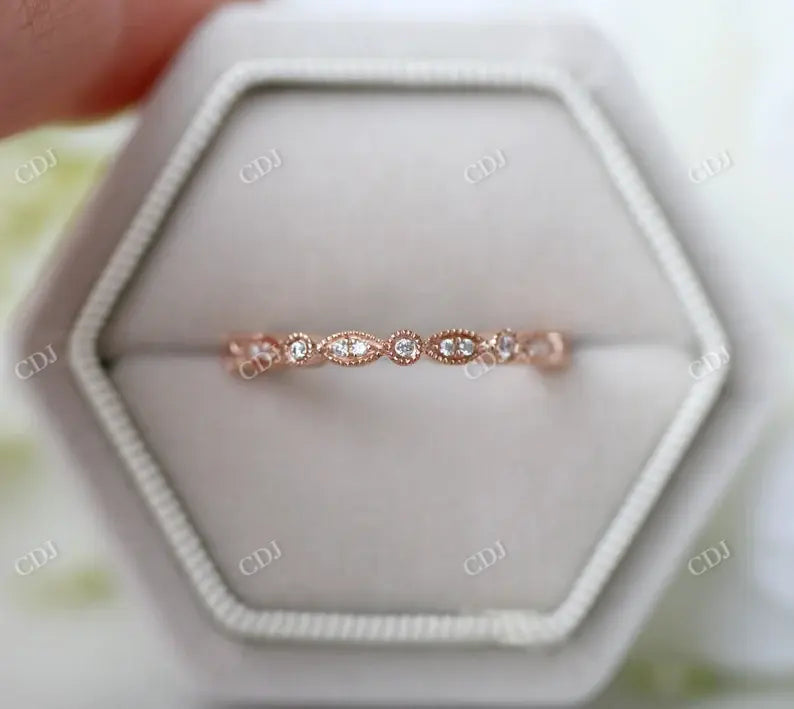 Vintage Style Inspired Lab Grown Diamond Wedding Band  customdiamjewel   